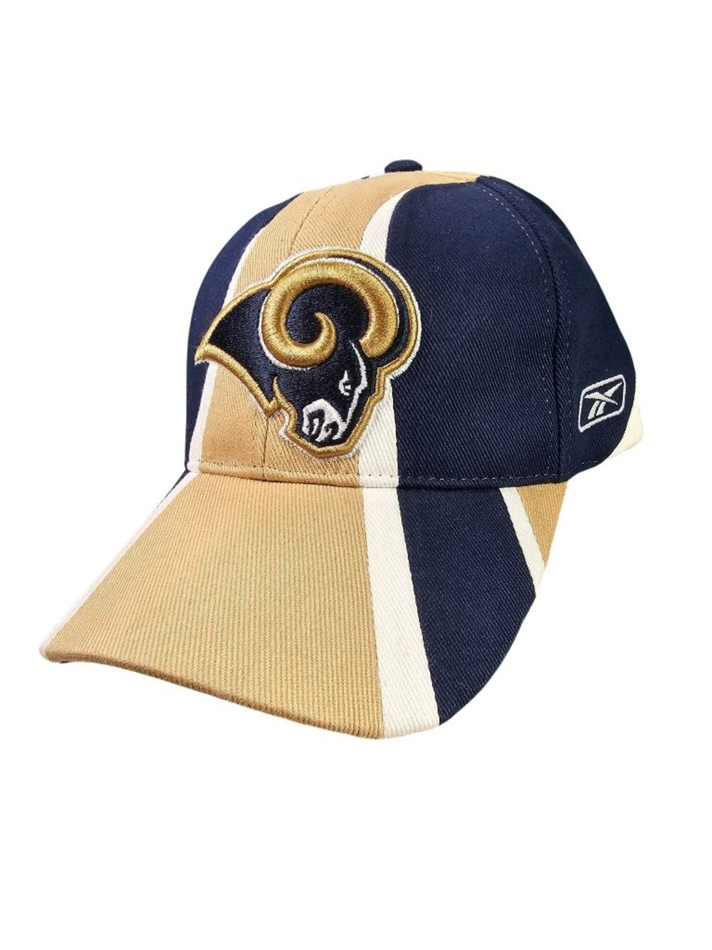 St. Louis Rams Football Strapback Hat Cap Blue Gold White NFL Equipment Reebok